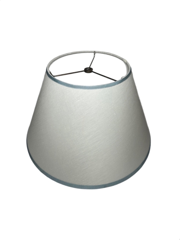 Classic Empire Lamp Shade in Off-White Linen-Like Weave
