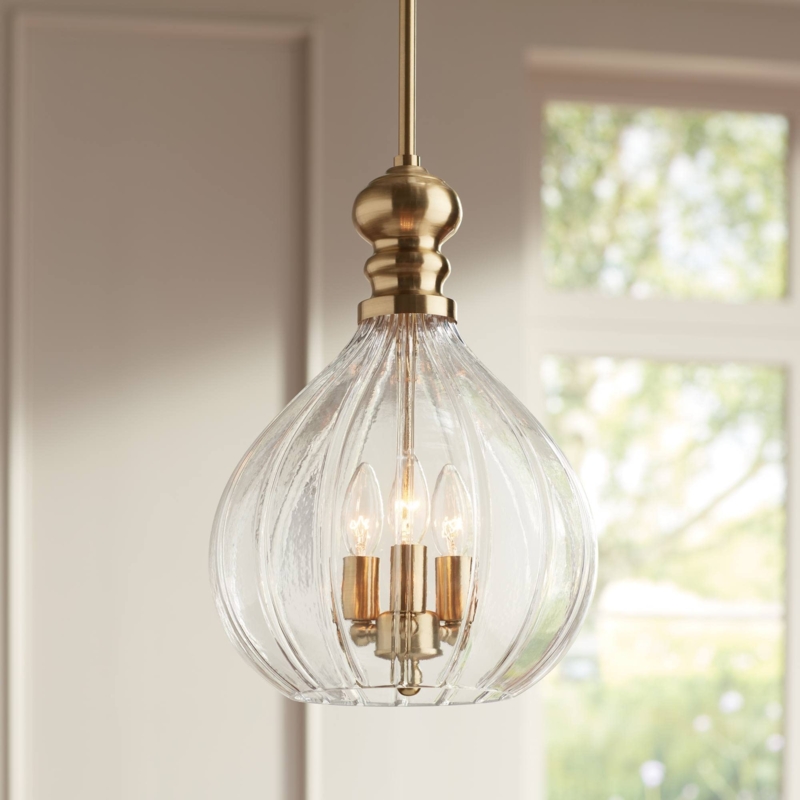 Cluster Pendant Light Staggered Soft Gold