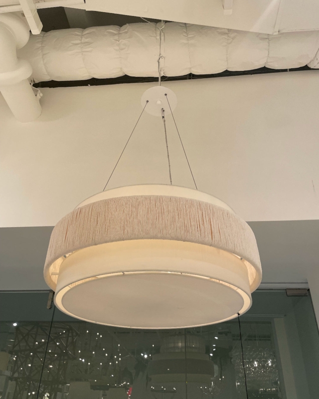 Coastal Chic Chandelier with White Cascading Shingles