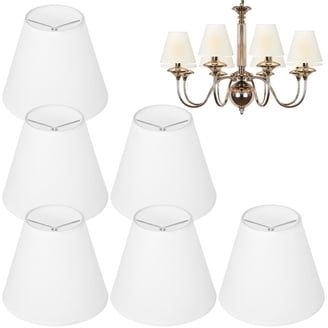 Coastal Style Tapered Lamp Shade with Bamboo Texture