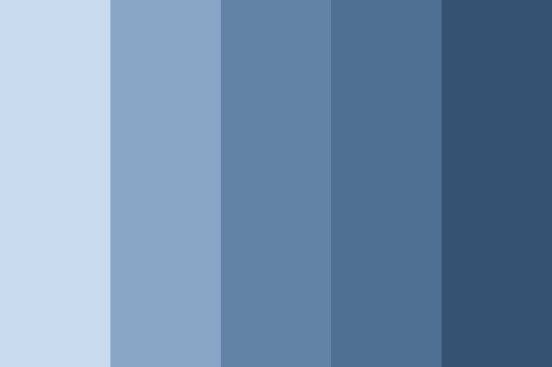 Color Palette Vertical Stripes Gradient Royal Blue To Navy