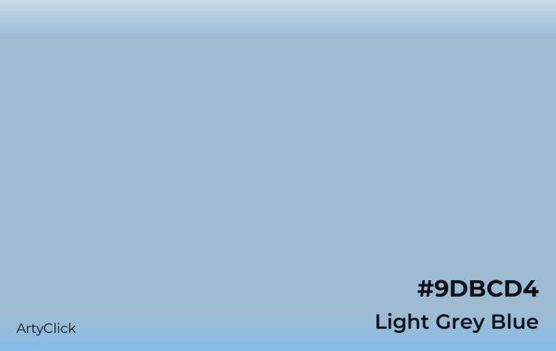 Color Swatch Solid Light Grey Blue Flat Matte Finish