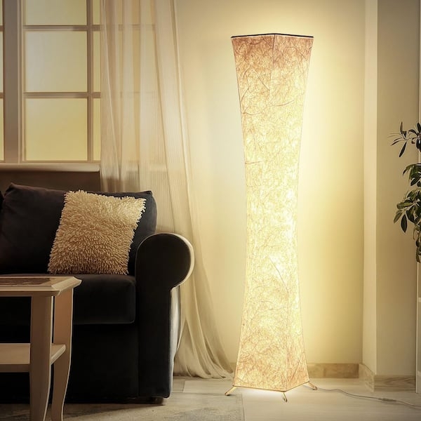 Column Floor Lamp Modern RGBIC Gradient Square Profile Music Sync
