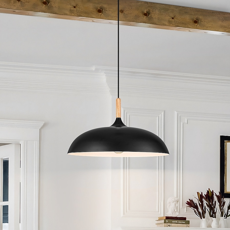 Cone Pendant Light Matte Black Metal | Minimalist Design