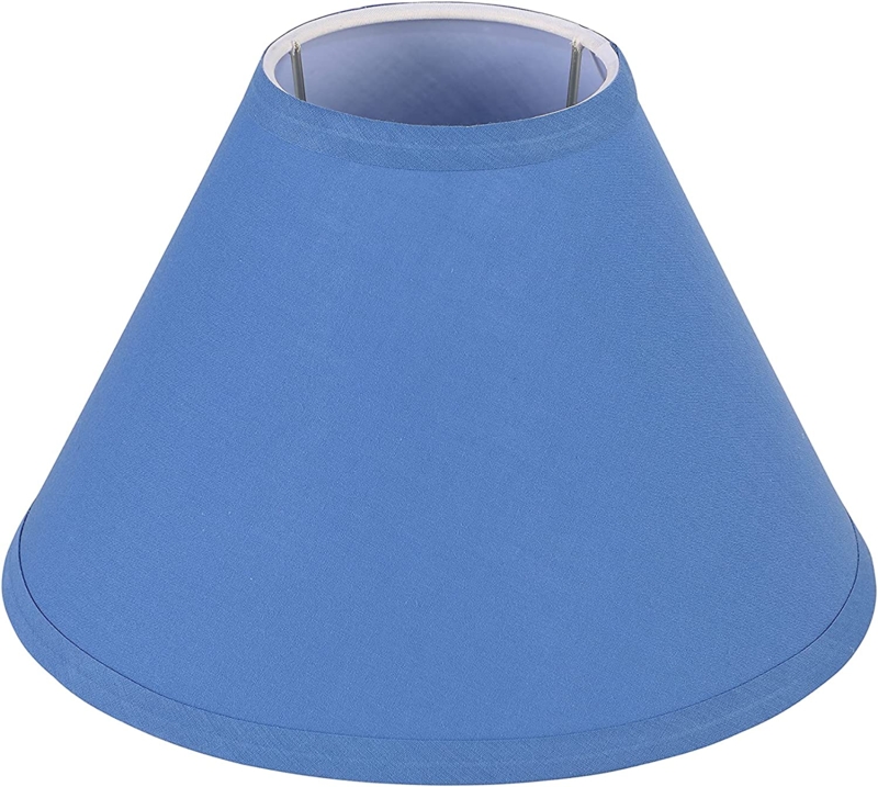 Cornflower Blue Empire Lamp Shade Uno Slip Fitter (56 chars)