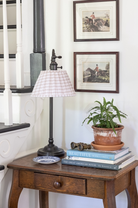 Cottage Style Table Lamp, Cream Pleated Drum Shade, Cozy Bedroom