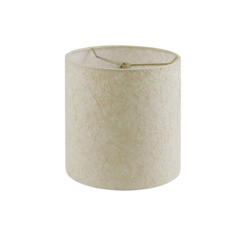 Drum Lamp Shade Compact Cylinder Linen Like Transitional Style
