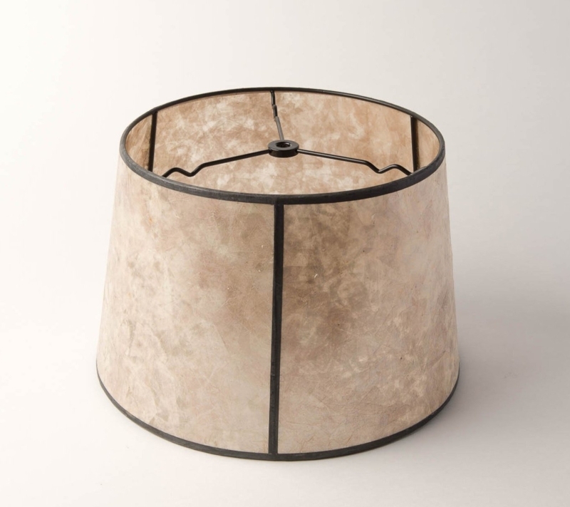 Drum Lamp Shade, Mica Like Texture Retro Earthy Hardback Design