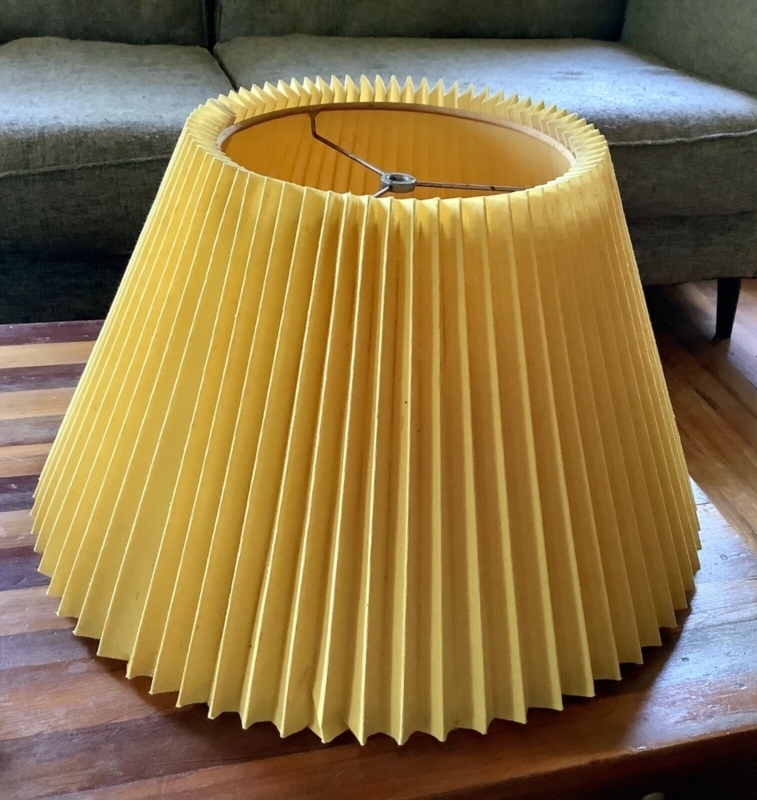 Drum Lamp Shade Vintage Style Accordion Pleats Structured