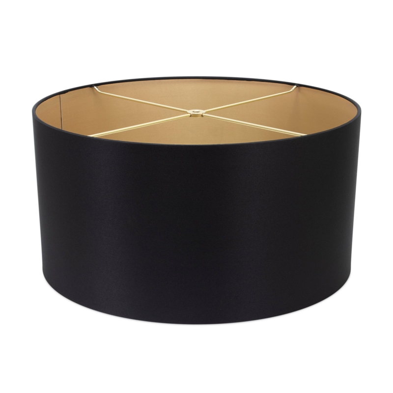 Drum Lampshade: Large Woven Texture, White Lining