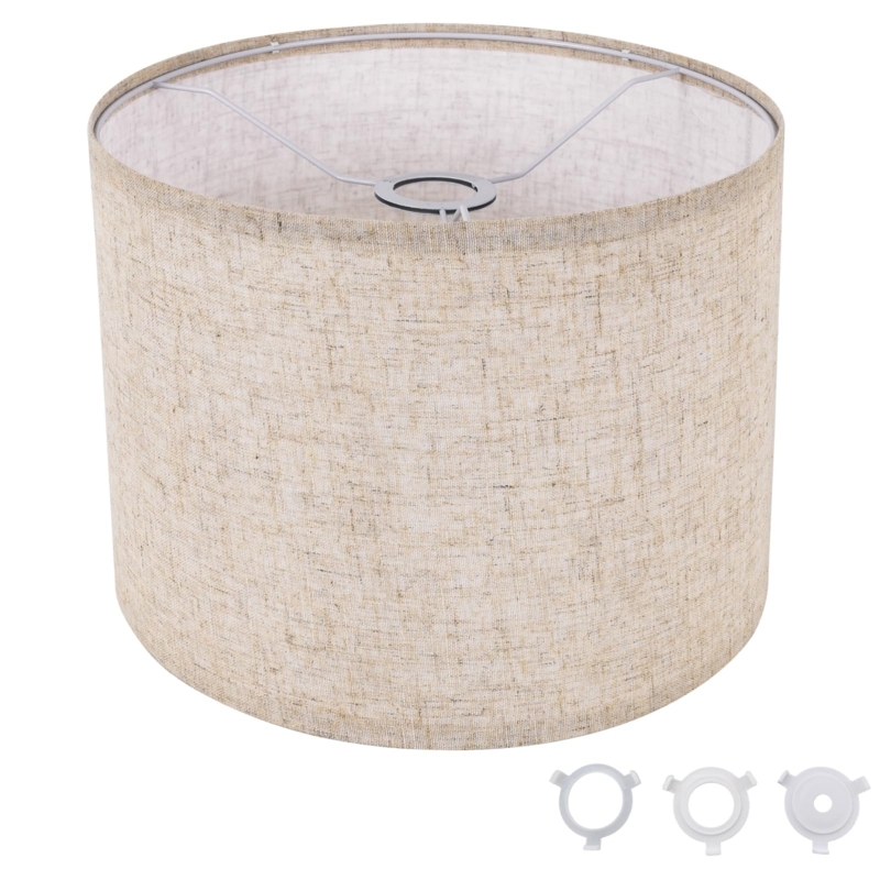 Drum Lampshade Woven Texture Minimalist Lighting Update Airy