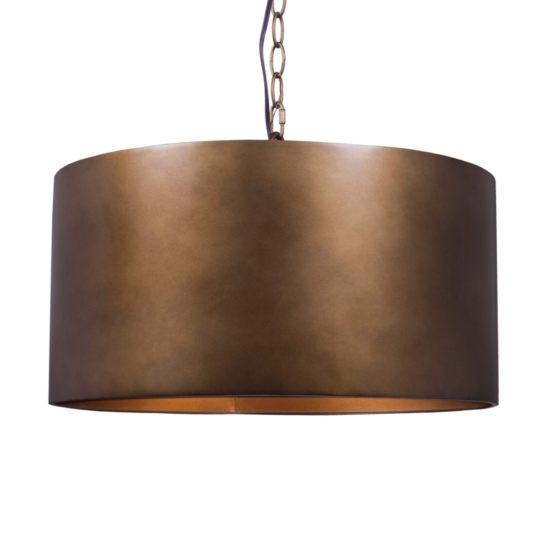 Drum Pendant Light: Industrial Perforated Metal Mesh in Charcoal Finish