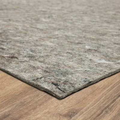 Dual Surface Rug Pad Beige Felt Top with Charcoal Textured Backing