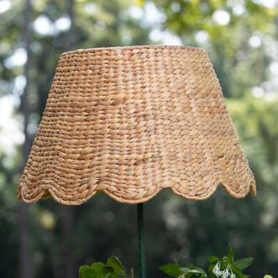 Empire Lamp Shade, Chunky Braided Weave Natural Fiber, Coastal Boho
