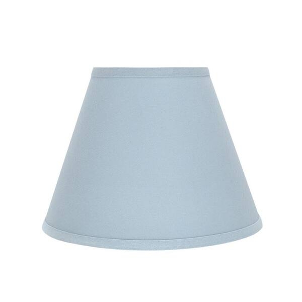 Empire Lamp Shade, Light Blue Hardback, Matte Finish, Spider Fitter