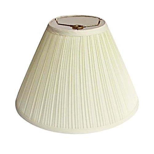 Empire Lamp Shade with Spider Fitter in Cream Linen-Like Fabric