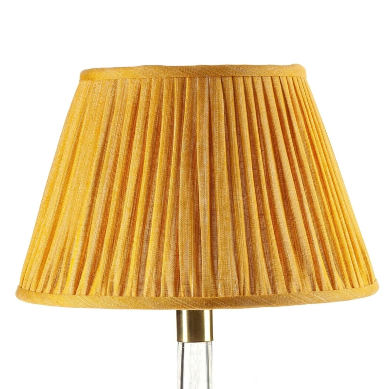 Empire Lampshade Mustard Yellow Geometric Print Accent