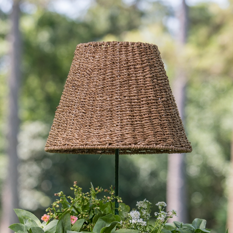 Empire Lampshade, Natural Twisted Seagrass, Chunky Woven Texture, Bohemian