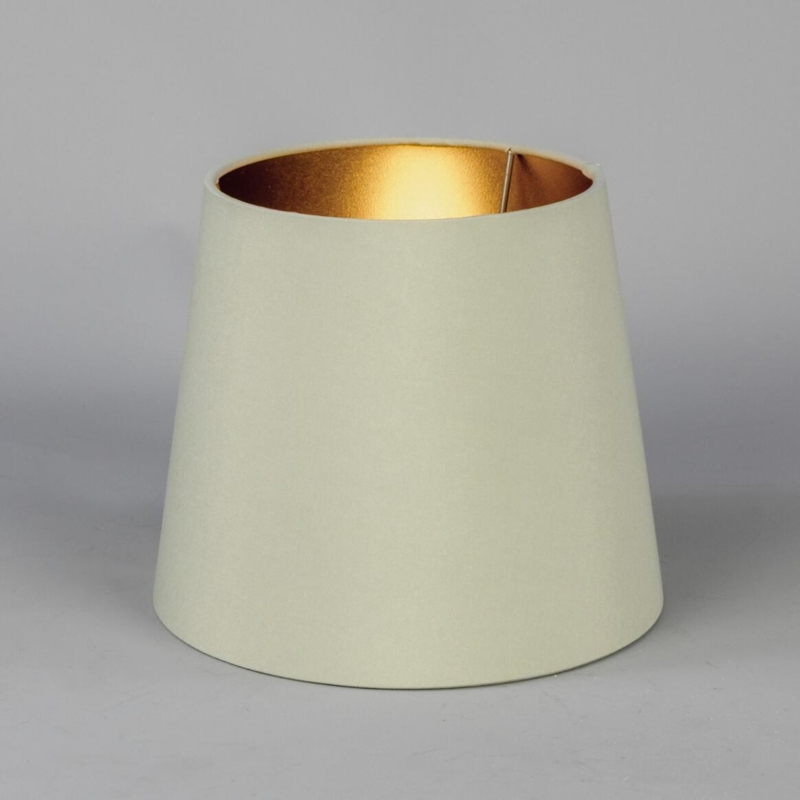 Empire Lampshade, Tall Tapered Silhouette, Cream Linen-Like Fabric