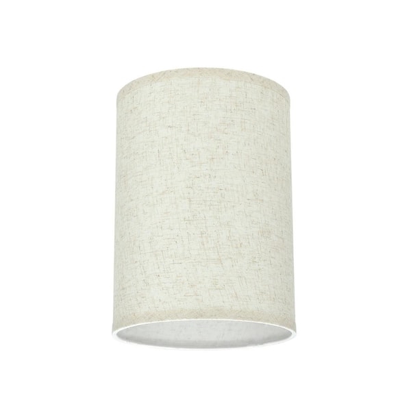 Flaxen Linen Lamp Shade Hardback Drum Cylinder Shape