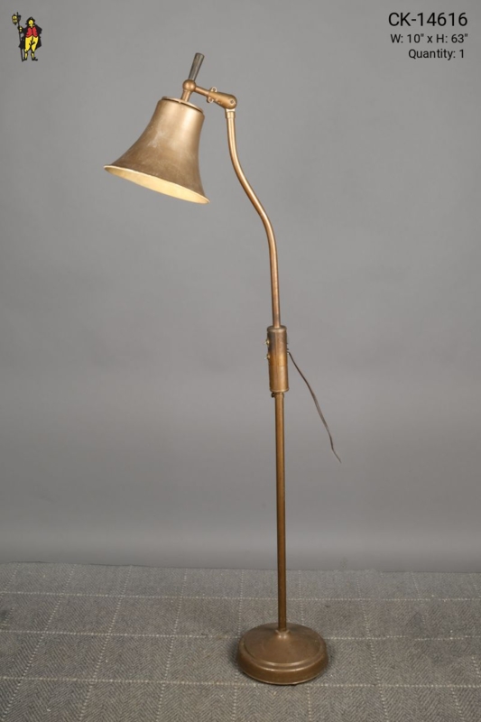 Floor Lamp Adjustable Dome Shade Vintage Industrial Metal Task Light