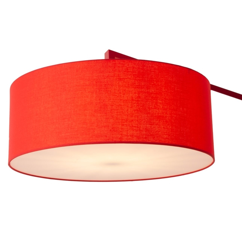 Floor Lamp Arched Frame Matte Finish Weighted Base Modern Style