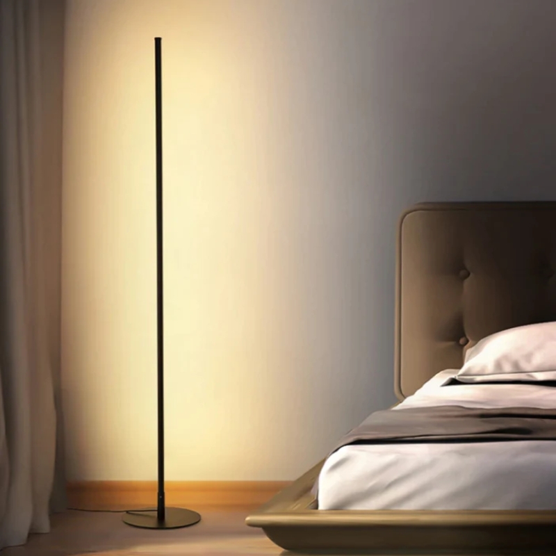Floor Lamp Brushed Brass Dual Adjustable Spotlights Reading Nook