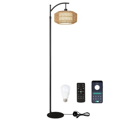 Floor Lamp: Extra Tall Matte Black Design for High Ceilings