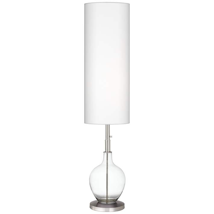 Floor Lamp Fillable Clear Glass Base Urn Silhouette