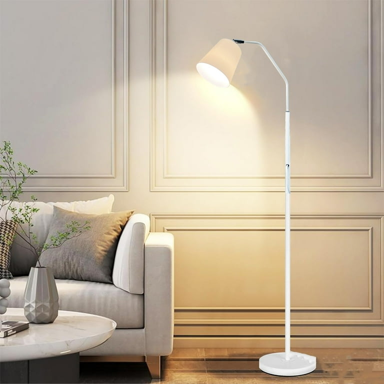 Floor Lamp Flexible Neck Slim Profile Matte Black