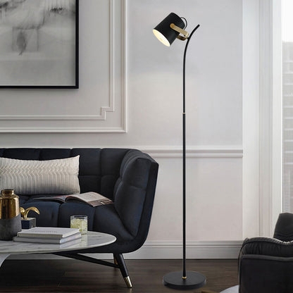 Floor Lamp Industrial Cylinder Spotlight Tripod Base Handle Top
