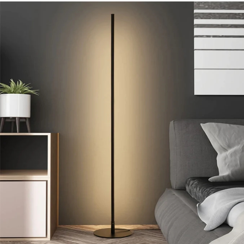 Floor Lamp Intersecting Rods Architectural Linear LED
