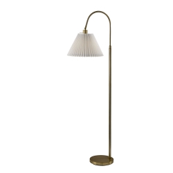 Floor Lamp Matte Black Slender Silhouette Minimalist Decor