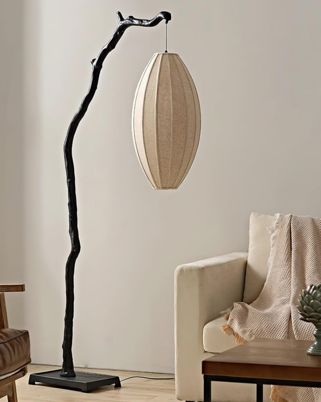 Floor Lamp Multi Arm Design, Disc Heads Matte Black