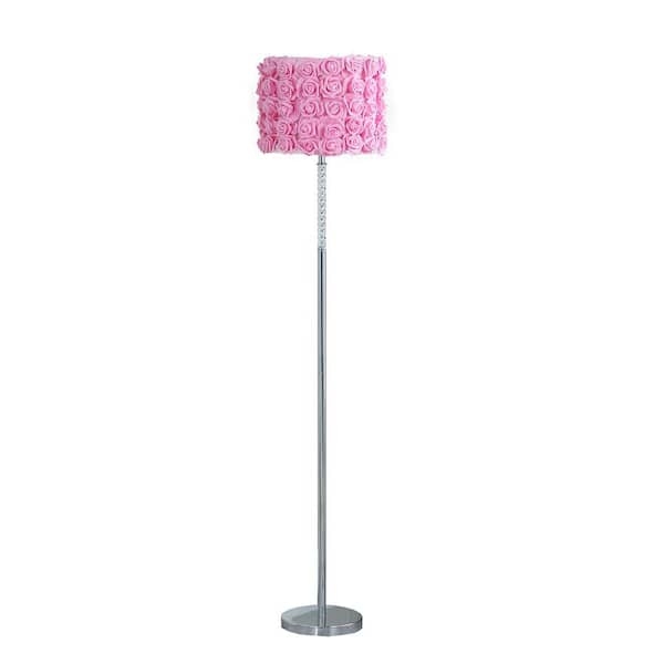 Floor Lamp Rose Shaped Shades Gold Stems Whimsical Floral Glams