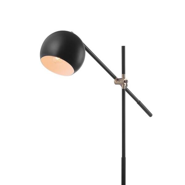 Floor Lamp Slim Profile Brass Pivot Joint Industrial Task Functional