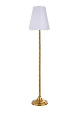 Floor Lamp Traditional Dark Bronze Integrated Wood Tray Table