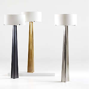 Floor Lamp Trio Varying Heights Brushed Brass Modern Minimalist
