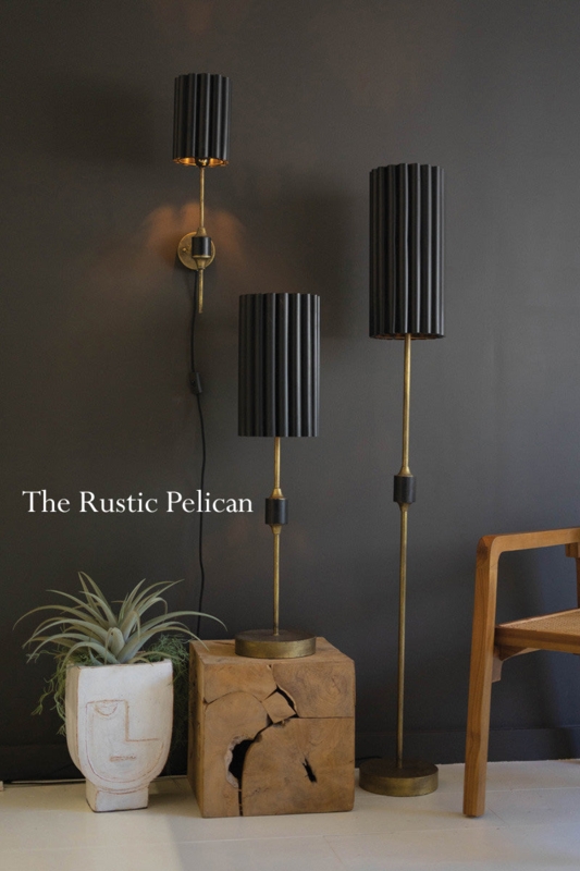 Floor Lamp Tripod Base Matte Black with Drum Shade Industrial Chic