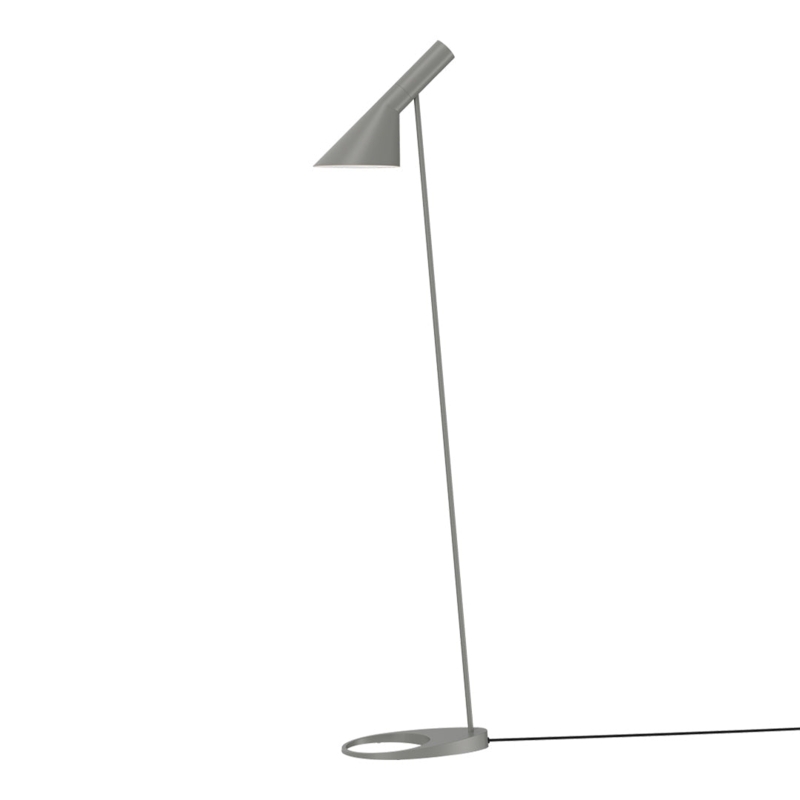 Floor Lamp Warm Grey Asymmetric Head Minimalist Reading Light