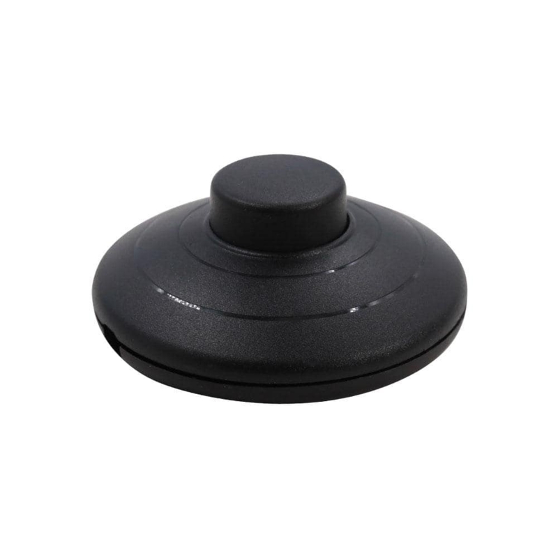 Foot Pedal Switch Low Profile Matte Black Push Button Lamp Control