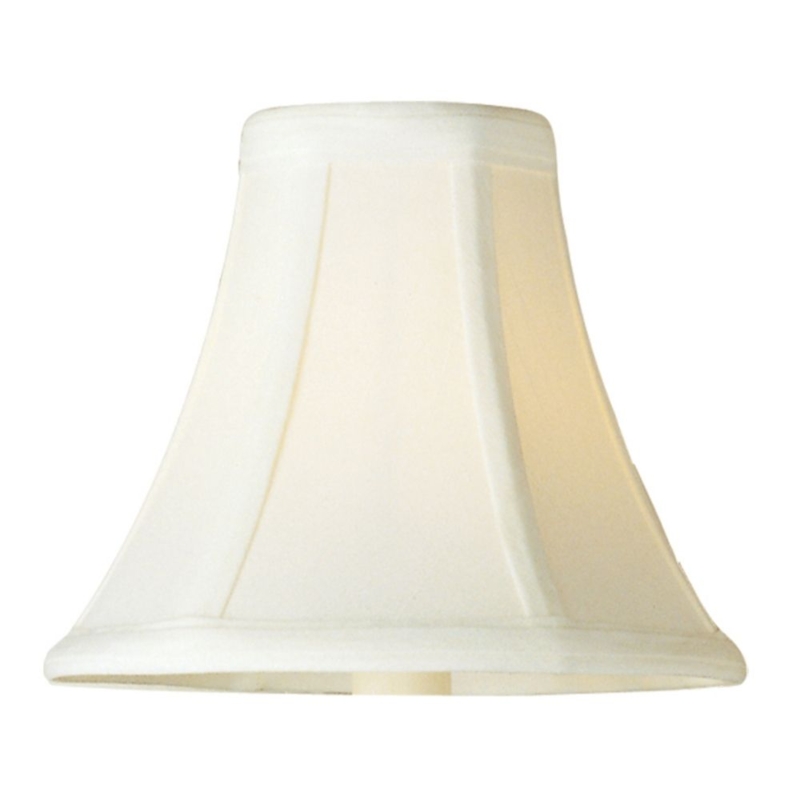 Frosted Glass Bell Lamp Shade, Scalloped Edge, Uno Fitter, Satin
