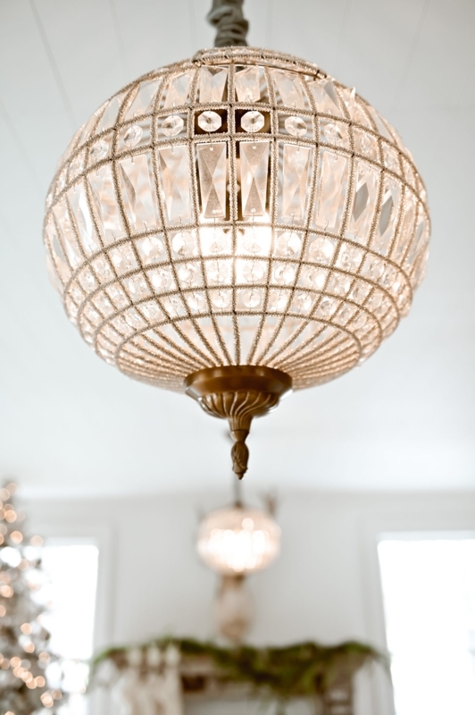 Glass Pendant Light Teardrop Silhouette Brass Farmhouse Style