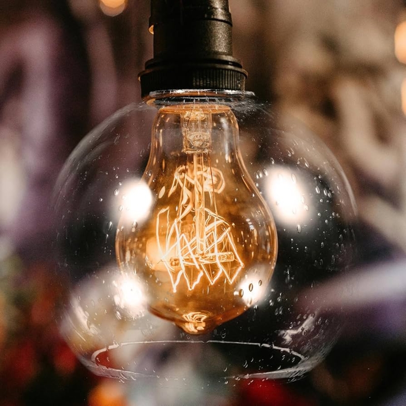 Globe Lamp Shade: Minimalist Clear Spherical Replacement Glass
