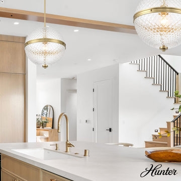 Gold Pendant Lighting: Multi & Single Gold Pendants  Hunter Fan