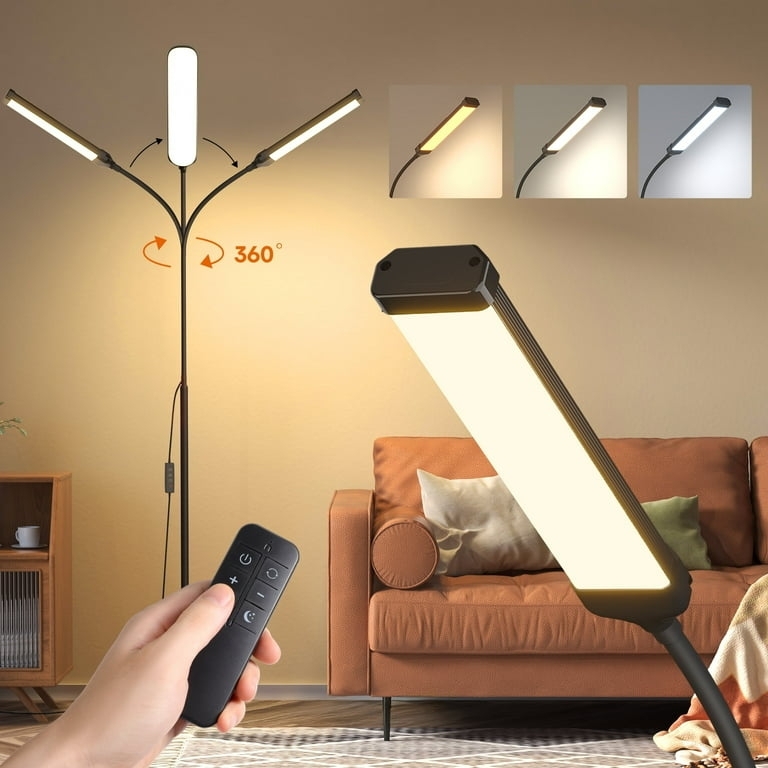 Gooseneck Floor Lamp, Slim Integrated LED Matte Finish