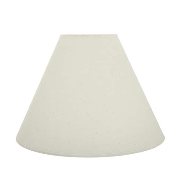 Hardback Empire Lamp Shade in Ivory with Tapered Silhouette