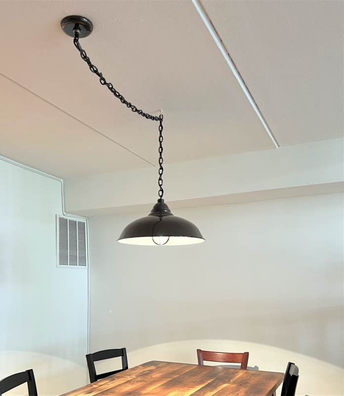 Industrial Pendant Light Dark Bronze Dome with Clear Glass Cylinder
