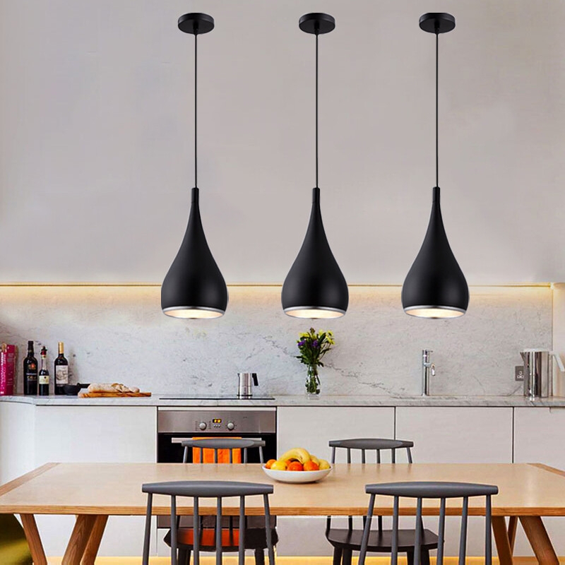 Industrial Pendant Light Vertical Rectangle Cage Edison Bulb