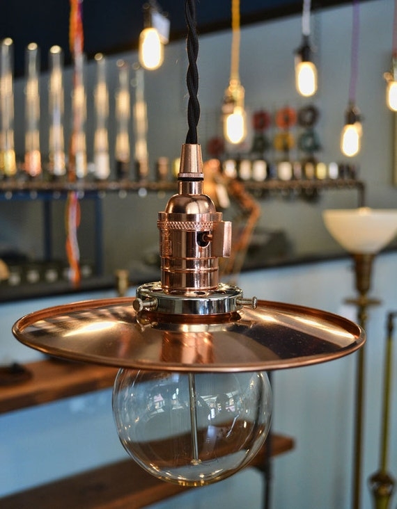 Industrial Pendant Light with Chain Suspension and Exposed Edison Bulb